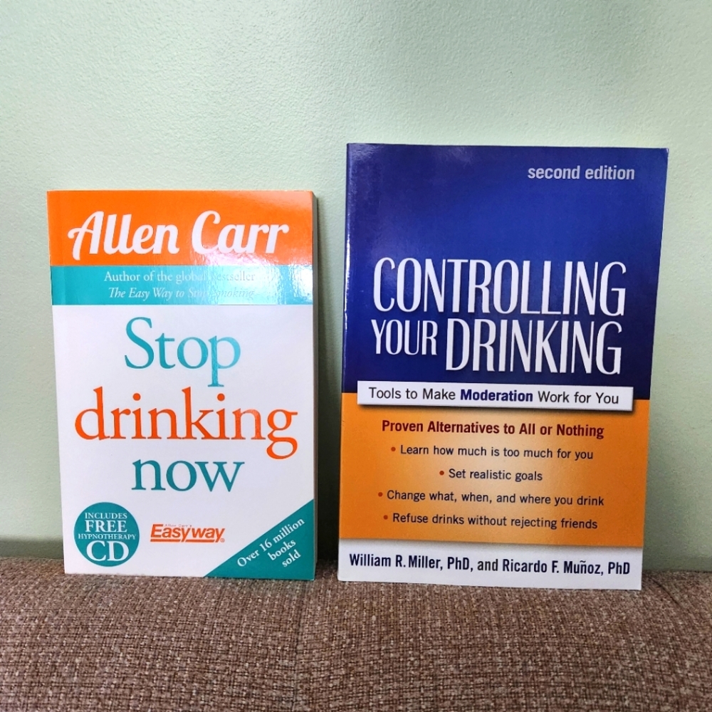 2 books on quitting alcohol. NEW CONDITION.